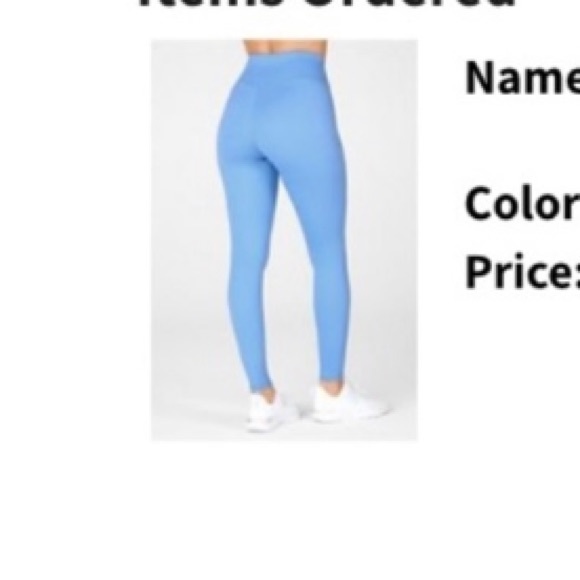 Fabletics Blue Leggings - Picture 1 of 2